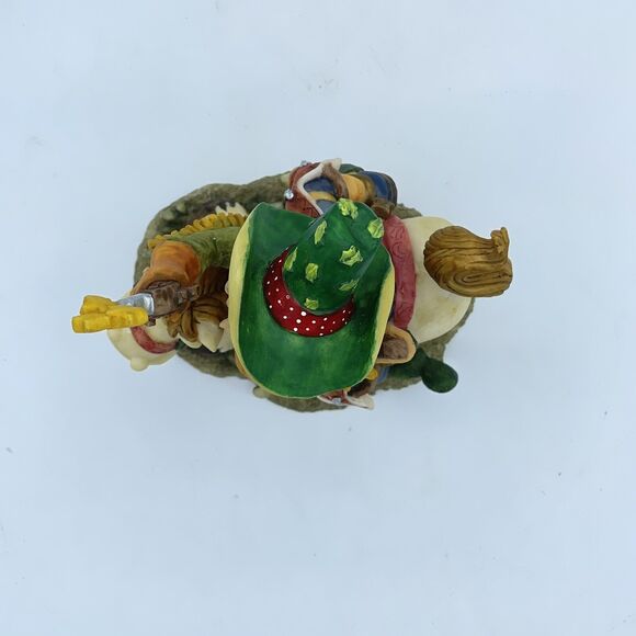 Vintage Santa's Keepsake Christmas Cowboy on a Horse Hand Painted Collectable - Picture 8 of 12